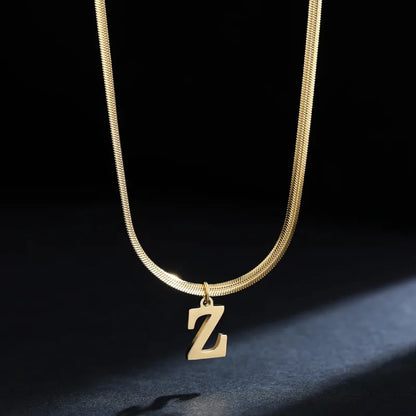 Modern 26-Letter Charm Necklace