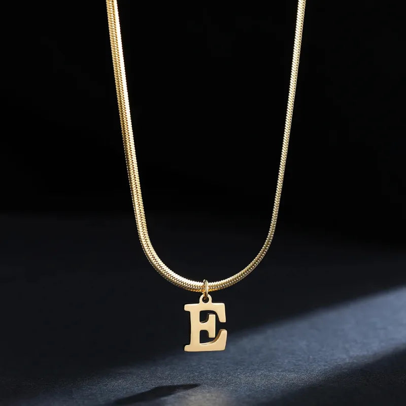 Modern 26-Letter Charm Necklace