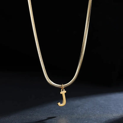 Modern 26-Letter Charm Necklace